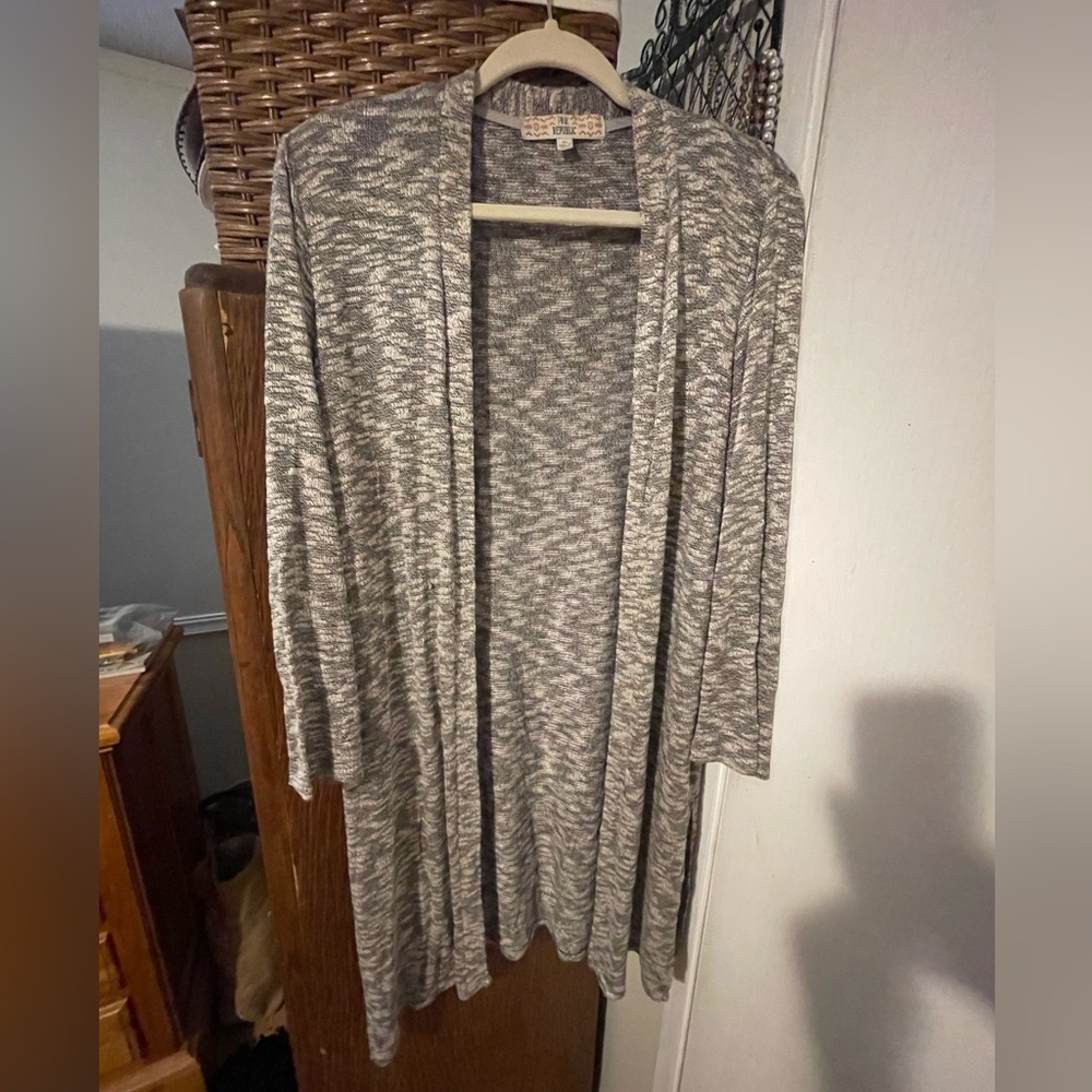 Pink Republic cardigan, grey, XL